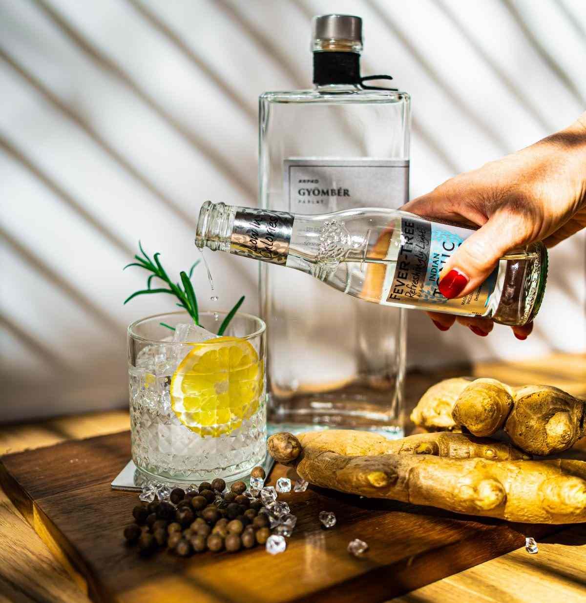 Gyömbér Tonic koktél