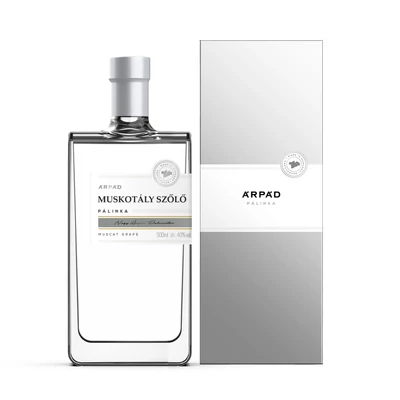Silver Muskotály Szőlő Pálinka Díszdobozban  0.5L (40%)