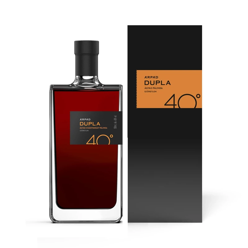 Dupla 40 Ágyas Cigánymeggy Pálinka Díszdobozban 0.5L (40%)