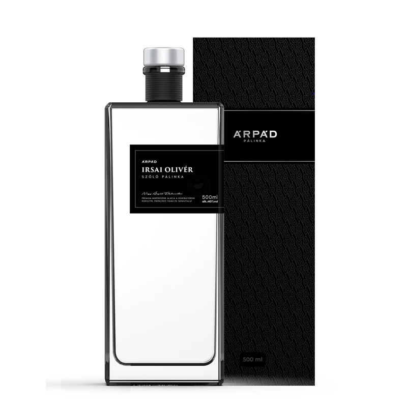 Prémium Irsai Olivér Szőlő Pálinka Díszdobozban 0.5L (40%)